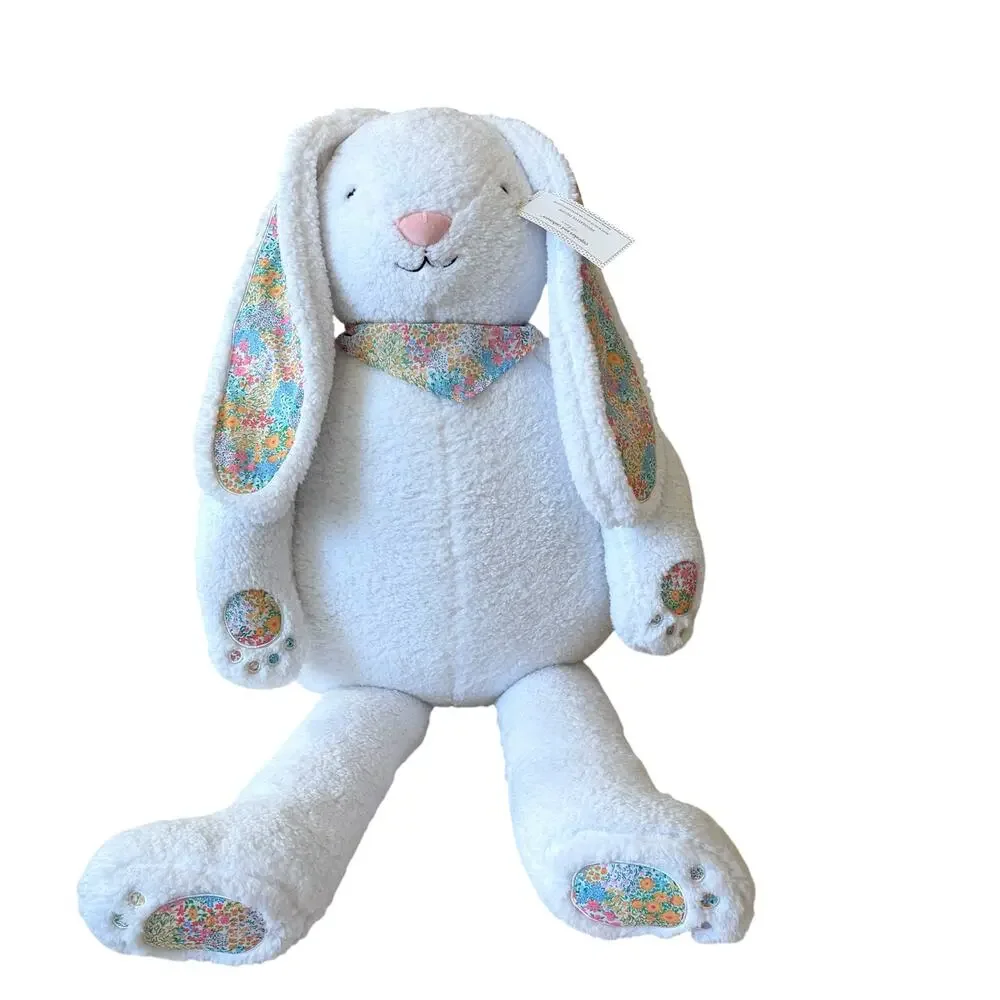 Cupcakes & Cashmere Oversized Bunny Rabbit Pillow 26x48 Plush Easter Decor New